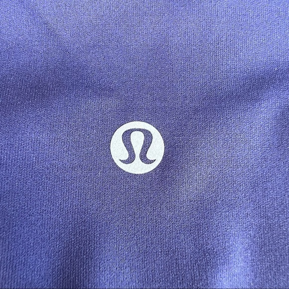 Lululemon Minimalist Crop Hero Blue Size 4 Athletic Leggings Mesh Lattice GUC - Picture 10 of 12